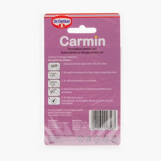 Decorațiuni pentru ouă, autocolante cu tatuaje metalizate, 12 buc