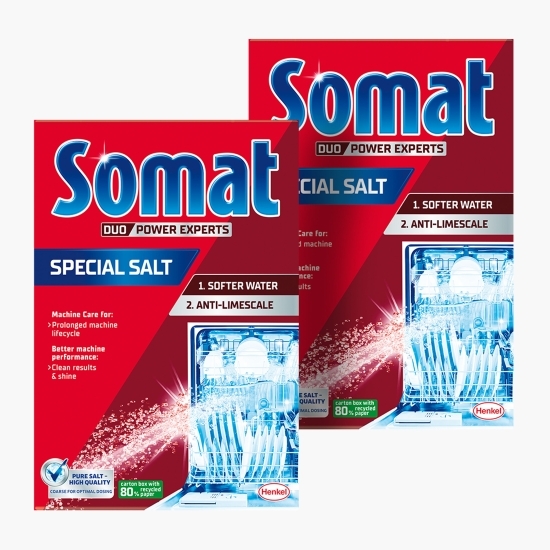 Sare dedurizantă pentru mașina de spălat vase 2x1.5kg