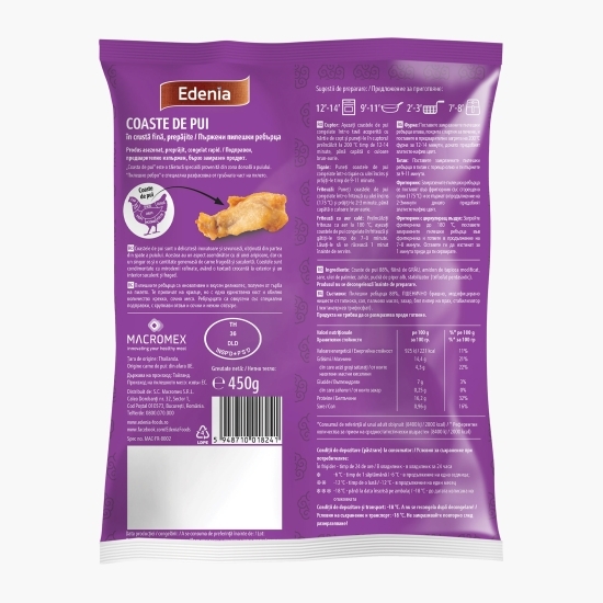 Coaste de pui, preprăjite 450g