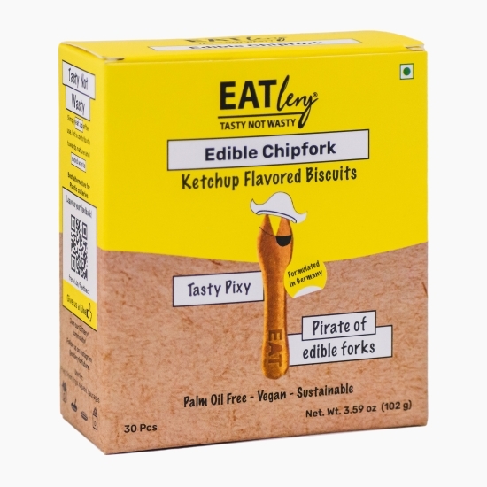 Set mini furculițe comestibile Ketchup 30 buc