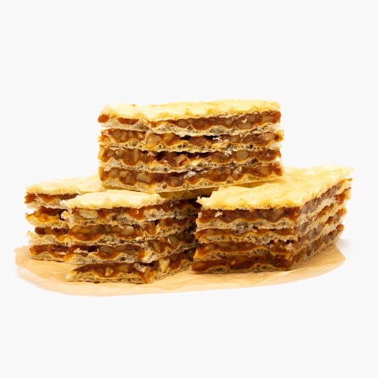 Napolitane cu caramel și nucă 200g