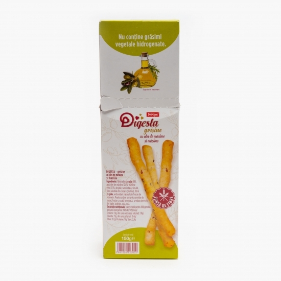 Grisine cu ulei măsline și măsline 150g