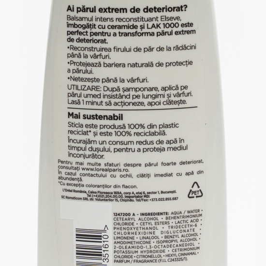 Balsam intens reparator pentru păr foarte deteriorat, Total Repair 5 Extreme, 200ml