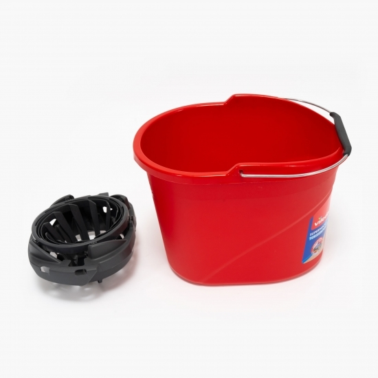 Set curățenie găleată roșie (mop soft)