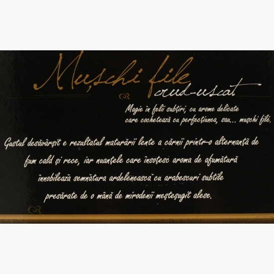 Mușchi file crud-uscat, feliat 100g