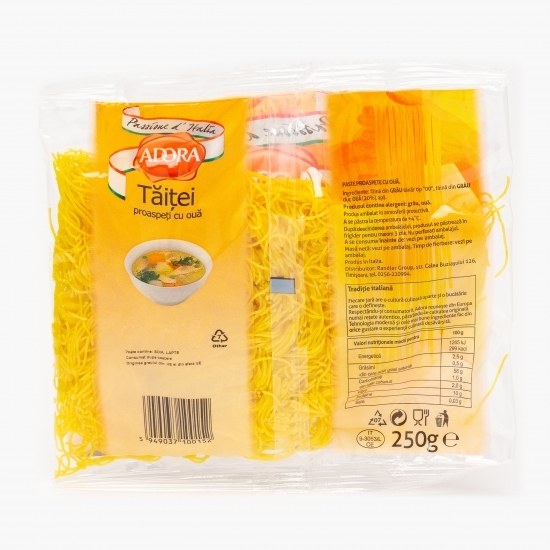 Paste proaspete cu ouă, tăiței 250g