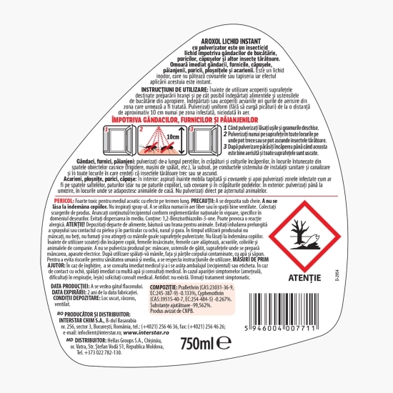 Lichid insecticid instant 0.75l