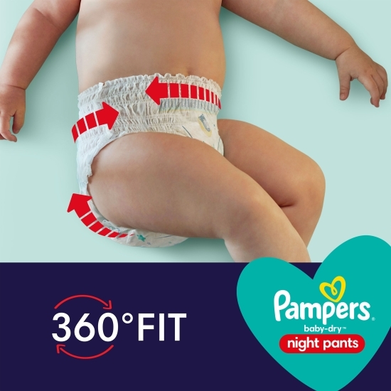 Scutece chiloțel Night Pants mărimea 5, 11-17kg, 22 buc