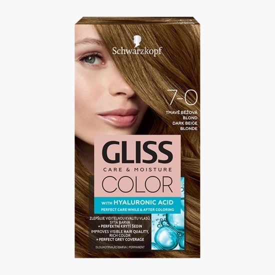 Vopsea de păr permanentă Color 7-0 blond bej închis 142.5ml