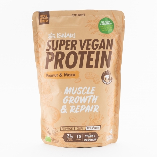 Proteină super vegan eco (după efort) arahide și maca 350g