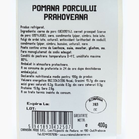 Pomana porcului prahoveană 400g