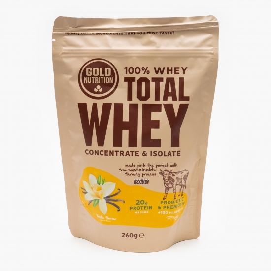 Total Whey cu aromă de vanilie 260g