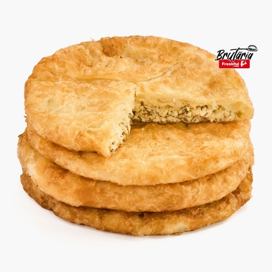 Plăcintă la tigaie cu brânză și verdeață 180g