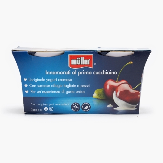 Pachet iaurt cu bucăți de cireșe 2x125g 