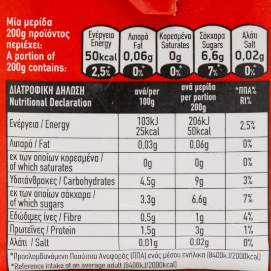 Suc de roșii slab concentrat 0.5l