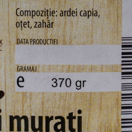 Ardei capia copți murați în oțet 370g