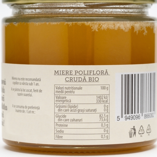 Miere polifloră crudă eco 270g