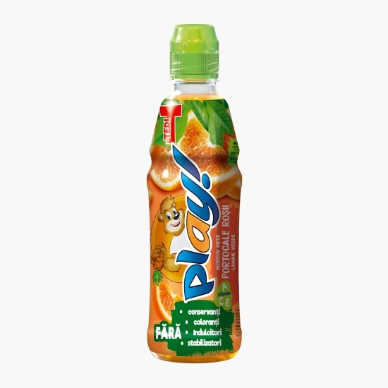 Băutură necarbonatată de morcovi, mere, portocale roşii şi lămâi verzi 0.4l