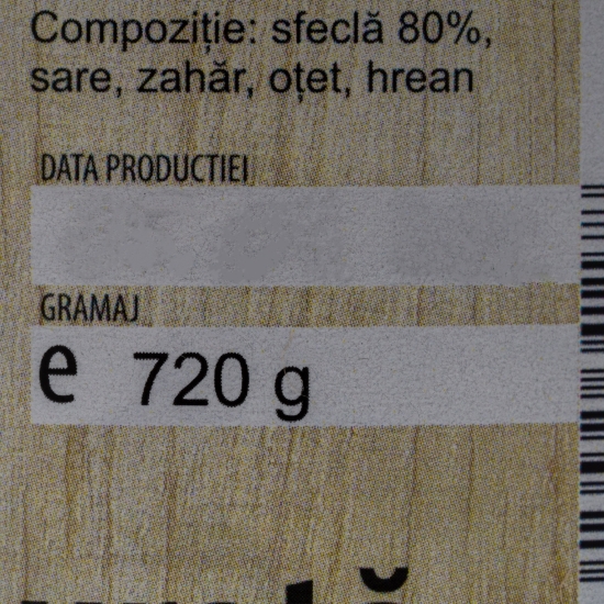 Sfeclă roșie murată 720g
