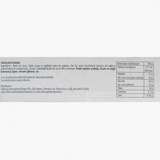 Ciocolată neagră 90g
