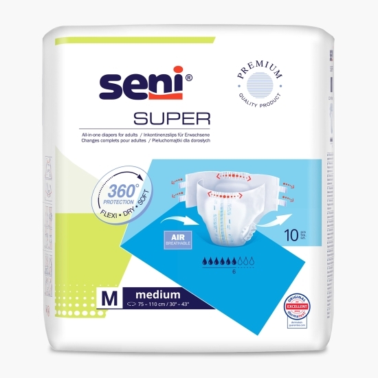 Scutece adulți Super Medium 10 buc