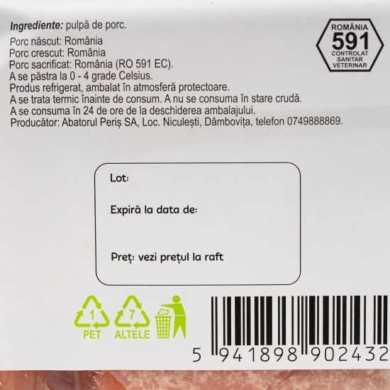 Gulaș de porc 500g