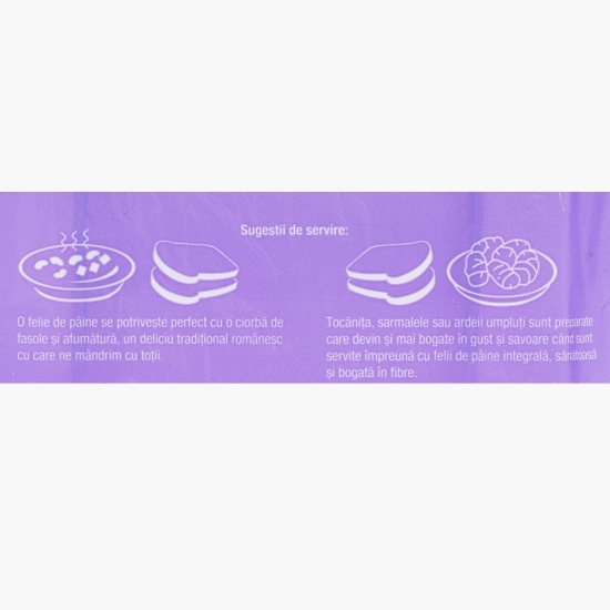 Pâine integrală coaptă la tavă 500g