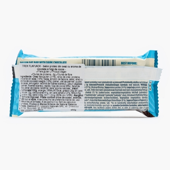 Baton cu ovăz, cocos și cacao, cu proteine, fără gluten 50g