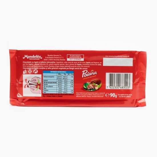 Ciocolată cu alune mărunțite 90g