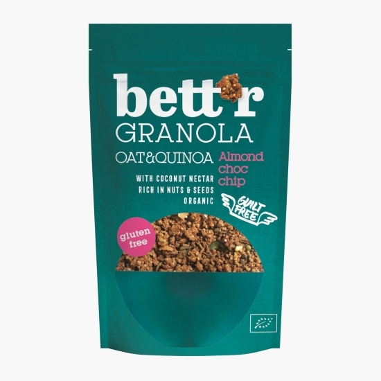 Granola eco cu migdale și fulgi de ciocolată, fără gluten 300g