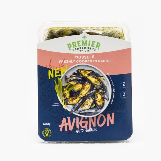 Midii cu usturoi Avignon eco 500g 