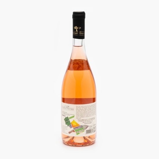 Vin rose sec Merlot, Syrah, Fetească Neagră & Negru de Drăgășani, 13.5%, 750ml