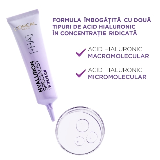 Cremă de ochi anti-rid hidratantă Hyaluron Specialist 15ml