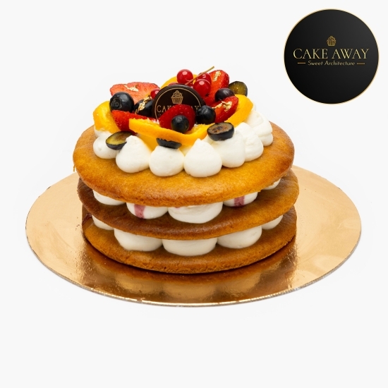 Tort foi de miere, cremă și dulceață de vișine 750g