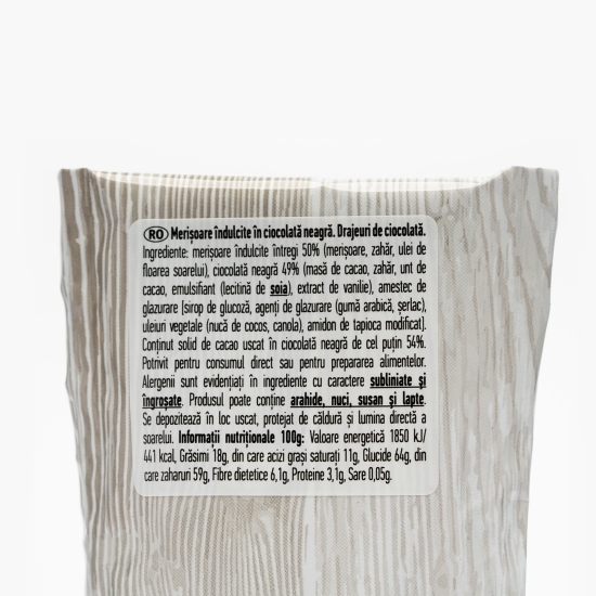 Merișoare în ciocolată neagră 60g