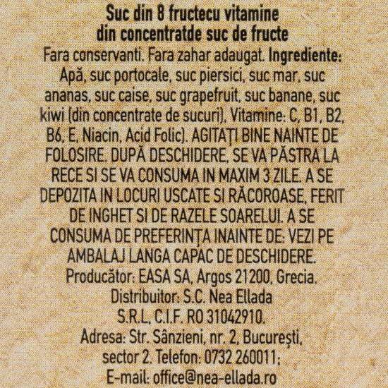 Suc 8 fructe multivitamine 1l