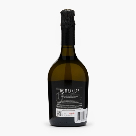 Vin spumant alb brut Cuvee Blanc, 12.5%, 0.75l