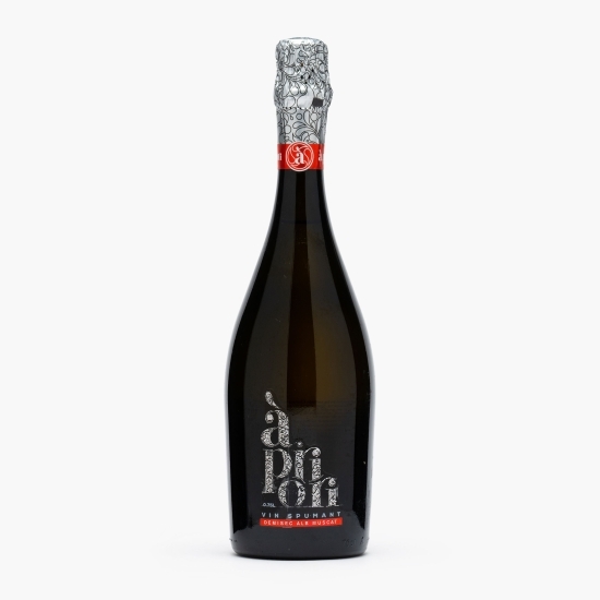 Vin spumant alb demisec Muscat, 11.5%, 0.75l