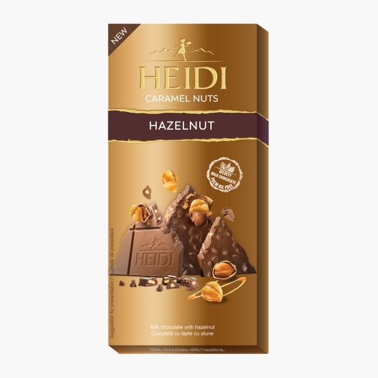 Ciocolată cu lapte și alune caramelizate 80g