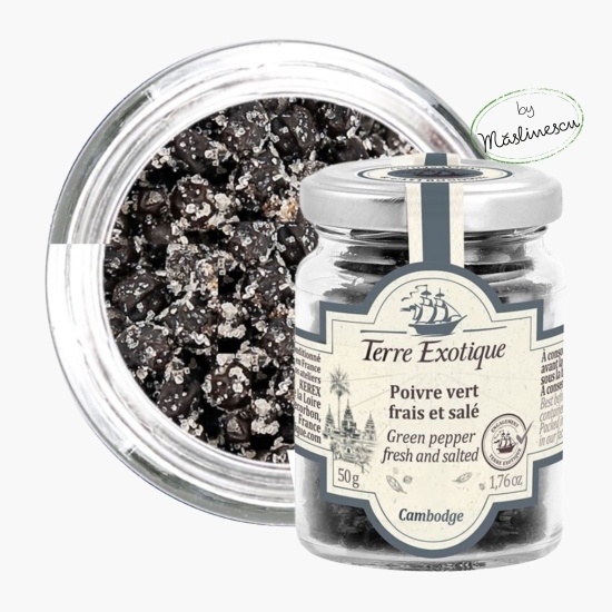 Măslinescu - Piper verde proaspăt în sare 50g