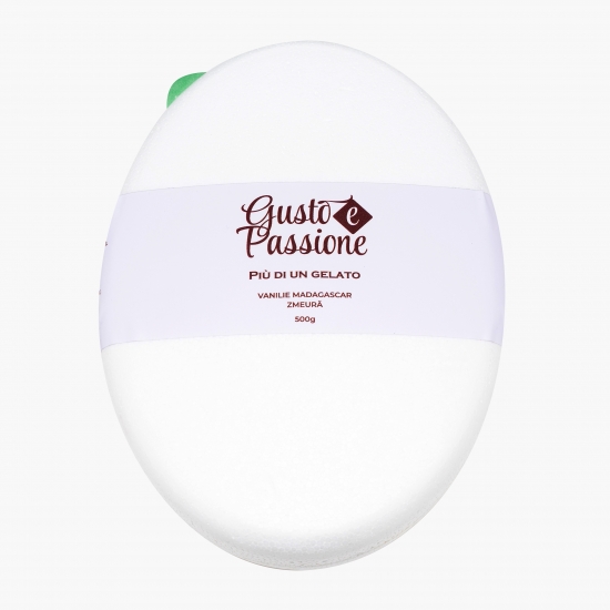 Înghețată italiană artizanală (gelato) vanilie de Madagascar și zmeură 500g