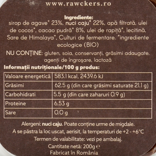 Pastă tartinabilă Melttino din nuci de caju cu ciocolată eco 200g