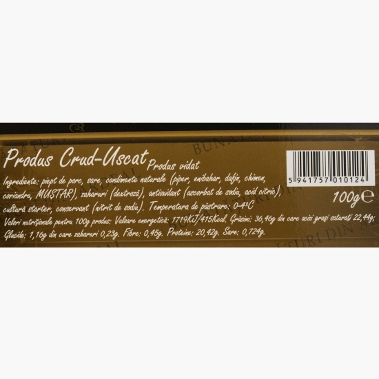 Piept de porc crud-uscat, feliat 100g