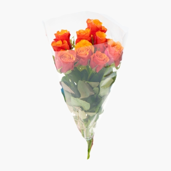 Buchet mixt 9 trandafiri, diverse culori