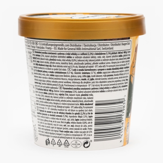 Înghețată de caramel cu sos de whisky irlandez 460ml