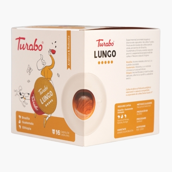Lungo tip Dolce Gusto, 16 băuturi, capsule cafea