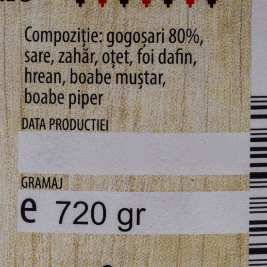Gogoșari murați în oțet 720g