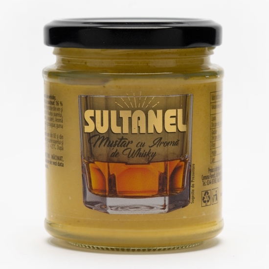 Muștar cu aromă de whisky 190g