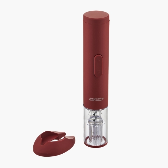 Tirbușon electric + accesoriu pentru folie, 26cm