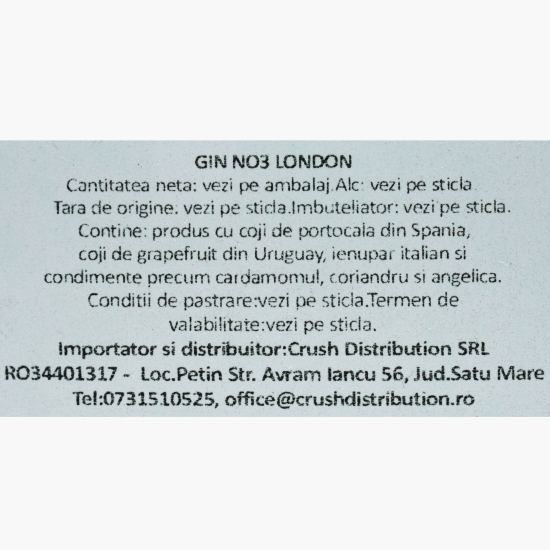 Gin London Dry 46% alc. 0.7l + 1 pahar